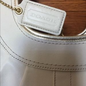 Coach cream white color hobo